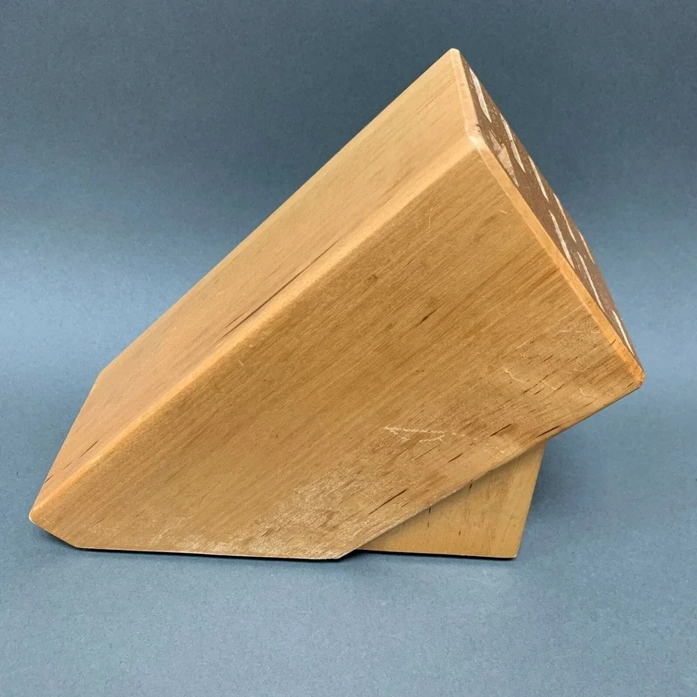 J. A. Henckels Wooden Knife Block 10 Slots 8 1/4